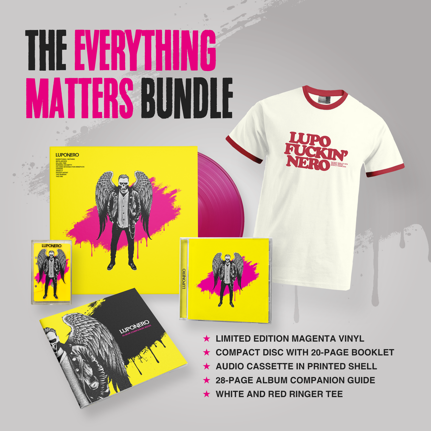 Bundle 1: Vinyl, CD, Cassette, Album Guide & Ringer Tee